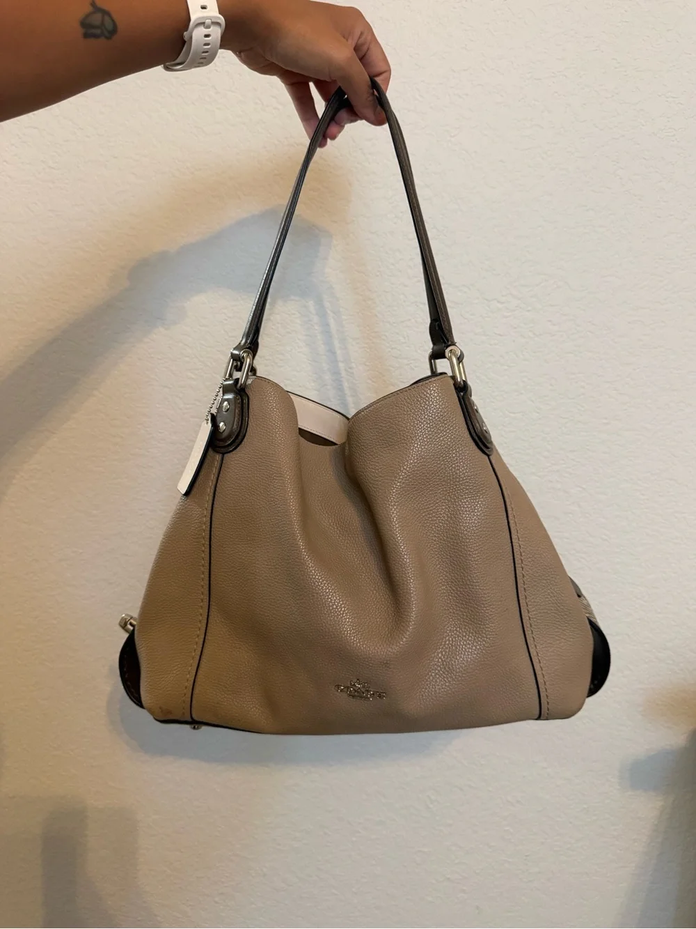 Coach sleek taupe